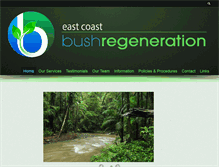 Tablet Screenshot of eastcoastbushregeneration.com